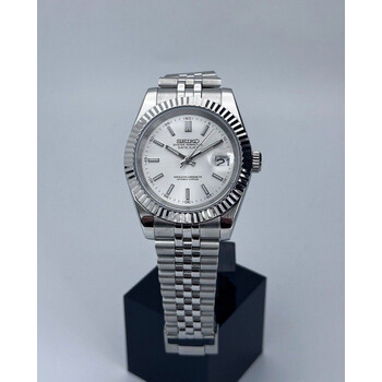 Custom Seiko Mod • Silver Datejust • 39mm